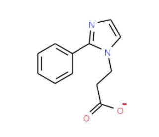 3-(2-Phenyl-imidazol-1-yl)-propionic acid (CAS 53660-14-3) - chemical structure image