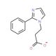 3-(2-Phenyl-imidazol-1-yl)-propionic acid (CAS 53660-14-3) - chemical structure image