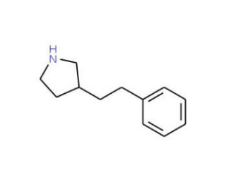 3-(2-Phenylethyl)pyrrolidine (CAS 613676-70-3) - chemical structure image