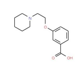 3-(2-Piperidin-1-yl-ethoxy)-benzoic acid - chemical structure image