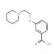 3-(2-Piperidin-1-yl-ethoxy)-benzoic acid - chemical structure image