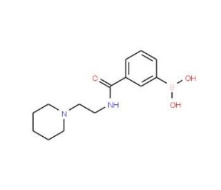 3-(2-(Piperidin-1-yl)ethylcarbamoyl)phenylboronic acid (CAS 1072946-54-3) - chemical structure image