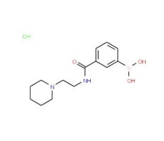 3-(2-(Piperidin-1-yl)ethylcarbamoyl)phenylboronic acid hydrochloride (CAS 1072945-72-2) - chemical structure image