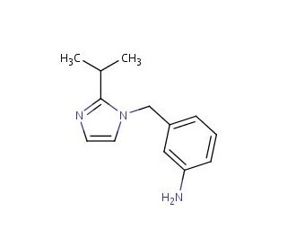 3-{[2-(propan-2-yl)-1H-imidazol-1-yl]methyl}aniline (CAS 1021062-16-7) - chemical structure image