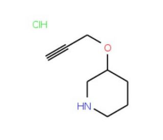 3-(2-Propynyloxy)piperidine hydrochloride - chemical structure image