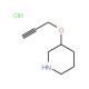 3-(2-Propynyloxy)piperidine hydrochloride - chemical structure image