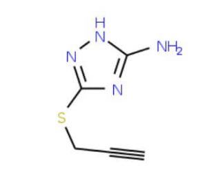 3-(2-Propynylsulfanyl)-1H-1,2,4-triazol-5-ylamine - chemical structure image