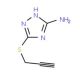 3-(2-Propynylsulfanyl)-1H-1,2,4-triazol-5-ylamine - chemical structure image