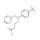 3-[2-(Pyrazin-2-yl)-1-[4-(trifluoromethyl)phenyl]ethoxy]propanoic acid - chemical structure image