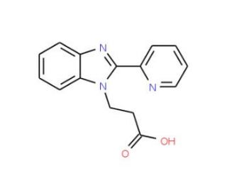 3-(2-Pyridin-2-yl-benzoimidazol-1-yl)-propionic acid - chemical structure image