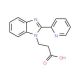 3-(2-Pyridin-2-yl-benzoimidazol-1-yl)-propionic acid - chemical structure image