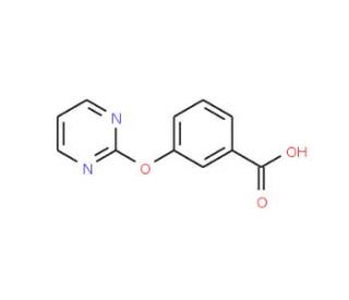 3-(2-Pyrimidinyloxy)benzenecarboxylic acid - chemical structure image