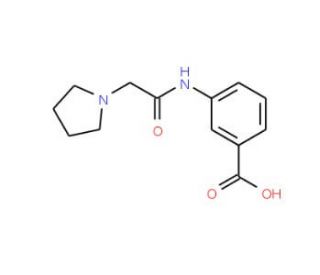 3-(2-Pyrrolidin-1-yl-acetylamino)-benzoic acid - chemical structure image
