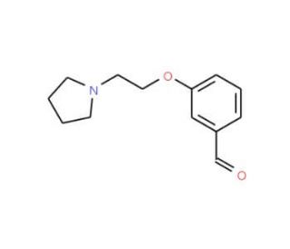 3-(2-Pyrrolidin-1-yl-ethoxy)-benzaldehyde - chemical structure image