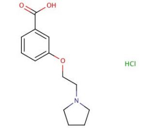 3-(2-Pyrrolidin-1-yl-ethoxy)-benzoic acid hydrochloride - chemical structure image