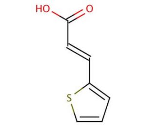 3-(2-Thienyl)acrylic acid (CAS 1124-65-8) - chemical structure image