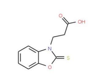 3-(2-Thioxo-benzooxazol-3-yl)-propionic acid - chemical structure image