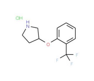 3-[2-(Trifluoromethyl)phenoxy]pyrrolidine hydrochloride - chemical structure image
