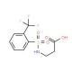 3-({[2-(trifluoromethyl)phenyl]sulfonyl}amino)propanoic acid - chemical structure image
