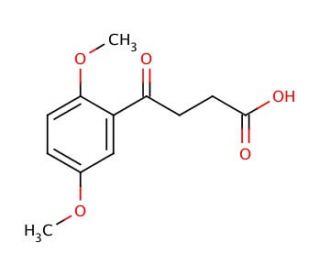 3-(2&prime;,5&prime;-Dimethoxybenzoyl)propionic acid (CAS 1084-74-8) - chemical structure image