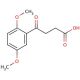 3-(2′,5′-Dimethoxybenzoyl)propionic acid (CAS 1084-74-8) - chemical structure image