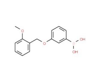 3-(2&prime;-Methoxybenzyloxy)phenylboronic acid (CAS 1072952-02-3) - chemical structure image