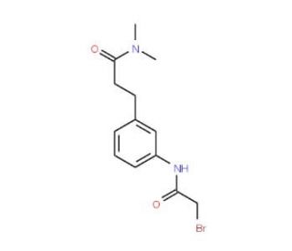 3-{3-[(2-Bromoacetyl)amino]phenyl}-N,N-dimethylpropanamide - chemical structure image