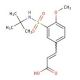 3-{3-[(tert-butylamino)sulfonyl]-4-methoxyphenyl}acrylic acid (CAS 786729-12-2) - chemical structure image