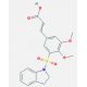 3-[3-(2,3-Dihydro-indole-1-sulfonyl)-4,5-dimethoxy-phenyl]-acrylic acid - chemical structure image