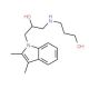 3-[3-(2,3-Dimethyl-indol-1-yl)-2-hydroxy-propylamino]-propan-1-ol (CAS 326881-62-3) - chemical structure image