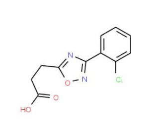 3-[3-(2-chlorophenyl)-1,2,4-oxadiazol-5-yl]propanoic acid - chemical structure image