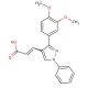 3-[3-(3,4-Dimethoxy-phenyl)-1-phenyl-1H-pyrazol-4-yl]-acrylic acid - chemical structure image