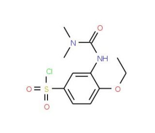 3-(3,3-Dimethyl-ureido)-4-ethoxy-benzenesulfonyl chloride - chemical structure image
