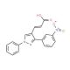 3-[3-(3-Nitro-phenyl)-1-phenyl-1H-pyrazol-4-yl]-acrylic acid - chemical structure image