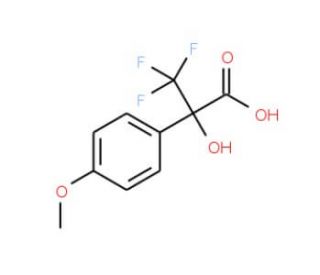 3,3,3-Trifluoro-2-hydroxy-2-(4-methoxyphenyl)propionic acid (CAS 502607-25-2) - chemical structure image
