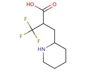 3,3,3-Trifluoro-3-[(2-piperidinyl)methyl]propionic acid (CAS 480438-80-0) - chemical structure image