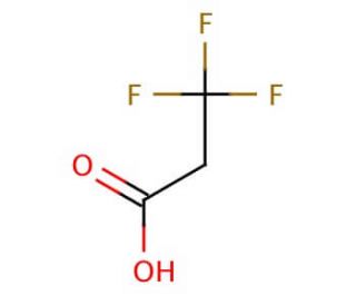 3,3,3-Trifluoropropionic acid (CAS 2516-99-6) - chemical structure image
