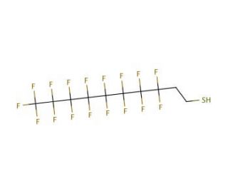 3,3,4,4,5,5,6,6,7,7,8,8,9,9,10,10,10-Heptadecafluoro-1-decanethiol (CAS 34143-74-3) - chemical structure image