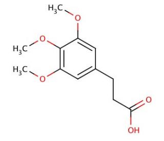 3-(3,4,5-Trimethoxyphenyl)propionic acid (CAS 25173-72-2) - chemical structure image