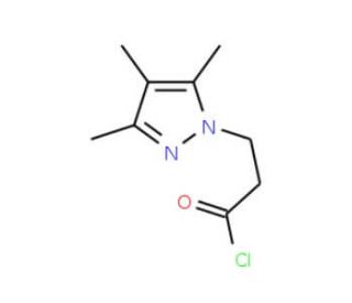 3-(3,4,5-Trimethyl-1H-pyrazol-1-yl)-propanoyl chloride - chemical structure image