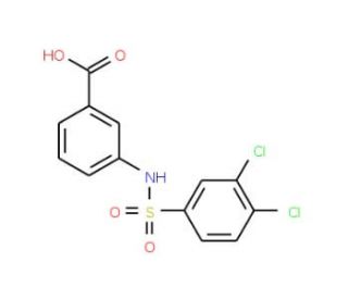 3-(3,4-Dichloro-benzenesulfonylamino)-benzoic acid - chemical structure image