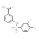 3-(3,4-Dichloro-benzenesulfonylamino)-benzoic acid - chemical structure image