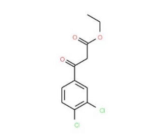 3-(3,4-Dichloro-phenyl)-3-oxo-propionic acid ethyl ester (CAS 53090-43-0) - chemical structure image
