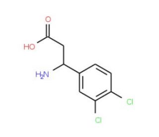 3-(3,4-dichloro-phenyl)-DL-beta-alanine (CAS 117391-57-8) - chemical structure image