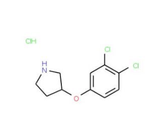 3-(3,4-Dichlorophenoxy)pyrrolidine hydrochloride - chemical structure image