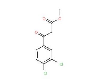 3-(3,4-Dichlorophenyl)-3-oxo-propionic acid methyl ester (CAS 677326-67-9) - chemical structure image