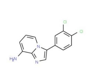 3-(3,4-Dichlorophenyl)imidazo[1,2-a]pyridin-8-amine (CAS 338415-23-9) - chemical structure image