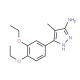 3-(3,4-Diethoxyphenyl)-4-methyl-1H-pyrazol-5-amine - chemical structure image