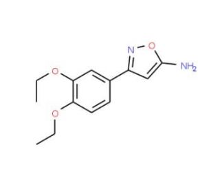 3-(3,4-Diethoxyphenyl)isoxazol-5-amine (CAS 501325-89-9) - chemical structure image
