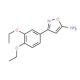 3-(3,4-Diethoxyphenyl)isoxazol-5-amine (CAS 501325-89-9) - chemical structure image
